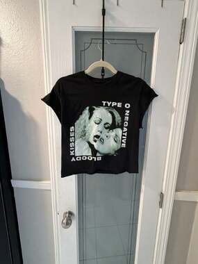 Type O Negative Bloody Kisses Crop Baby T-Shirt